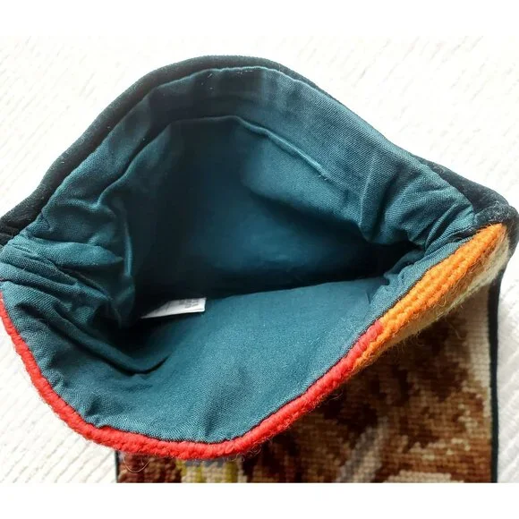 Rare Wizard Of Oz Needlepoint Christmas Stocking Wool Rainbow Dorothy Holiday 18 - Picture 10 of 14